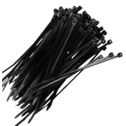 Abraçadeira De Nylon Nove54 140 X 2,5 Mm Preta Nylon 6.6 Pacote Com 100 Unidades