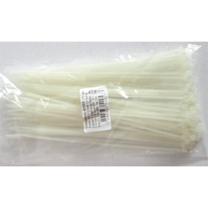 ABRAÇADEIRA DE NYLON NOVE54 140X2,5MM BRANCA PACOTE COM 100 UNIDADES