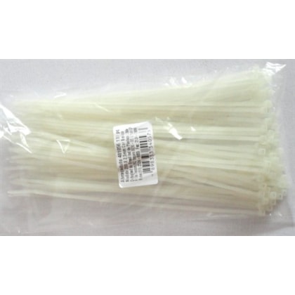 Abraçadeira De Nylon Nove54 140X2,5Mm Branca Pacote Com 100 Unidades