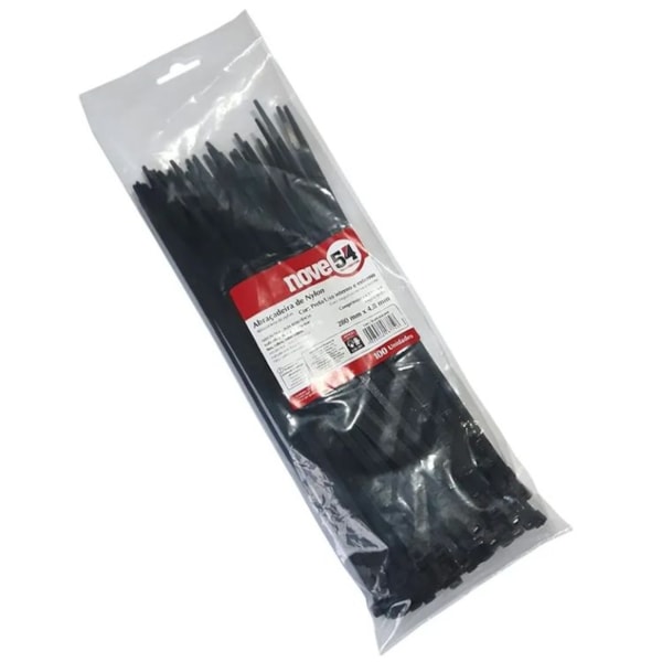 ABRAÇADEIRA DE NYLON NOVE54 280X4,8MM PRETA PCT C/100-4c665854-41fc-4339-9b27-a31d0a7a36cb