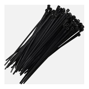 ABRAÇADEIRA NYLON GUINNER 100X2,5MM PRETA NYLON 6.6 PACOTE COM 100 UNIDADES