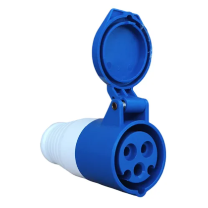 Acoplamento Móvel Industrial Germer 2P+T 32A 220V 6H Azul