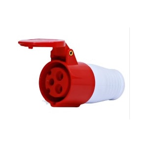 Acoplamento Móvel Industrial Germer 3P+T 32A 380V 6H Vermelho