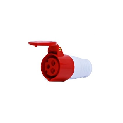 Acoplamento Móvel Industrial Germer 3P+T 32A 380V 6H Vermelho