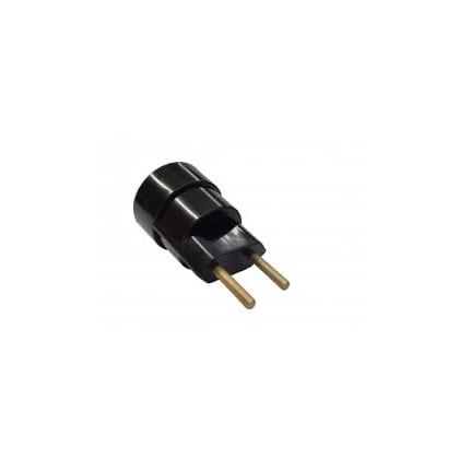 ADAPTADOR SOQUETE E27 COM PLUG 4A 250V DERCOLUX PRETO