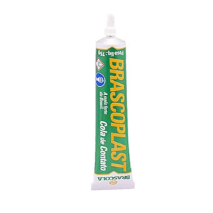 ADESIVO DE CONTATO BRASCOPLAST 75 G ALTA DURABILIDADE COR AMARELA