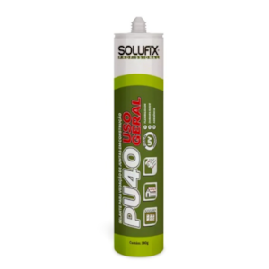 ADESIVO PU40 BRANCO SOLUSIL 380G PARA COLAGEM E VEDAÇÃO