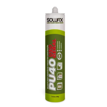 Adesivo Pu40 Branco Solusil 380G Para Colagem E Vedação