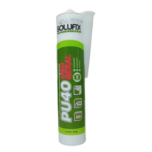 ADESIVO PU40 PRETO 380G SOLUFIX VEDAÇÃO E COLAGEM FLEXÍVEL