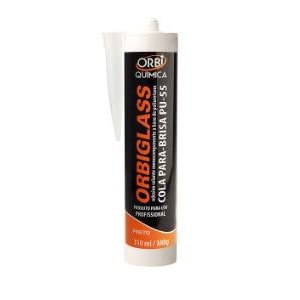 ADESIVO PU55 COLA PARABRISA ORBI QUÍMICA 310ML PRETA