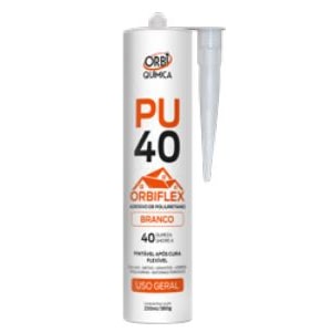 ADESIVO SELANTE PU40 BRANCO ORBI QUÍMICA 380G PARA COLAGEM E VEDAÇÃO