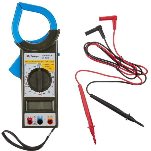 ALICATE AMPERÍMETRO DIGITAL MINIPA ET 3200 1000A CAT II 1000V CÓD. ET 3200-24163891-db60-4abf-933a-e3c9f989be3d