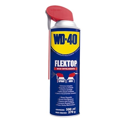 Anticorrosivo E Limpa Contato Wd 40 Flex Top 500Ml Spray Multiusos Com Bico Inteligente