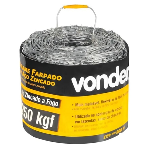 Arame Farpado Rodeio 500M Aço Zincado Cercas E Fazendas-31dce7c2-3f01-4b2c-bd02-9148c03ebedb