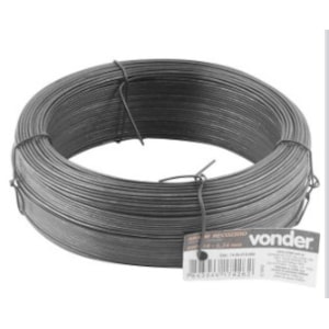 ARAME INDUSTRIAL RECOZIDO VONDER Nº 18 ROLO 1KG PARA AMARRAÇÃO E CONSTRUÇÃO