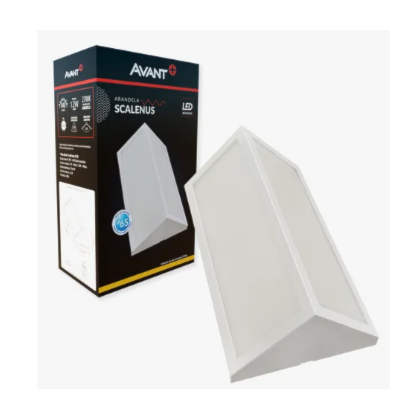ARANDELA LED SCALENUS AVANT 12W BIVOLT 6500K LUZ BRANCA IP65