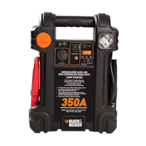 AUXILIAR DE PARTIDA JS350CC BR PORTÁTIL 350A 12V BIVOLT BLACK&DECKER COM USB, CALIBRADOR E LANTERNA