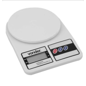 BALANÇA DIGITAL 10KG VONDER RESOLUÇÃO 1G BIVOLT A PILHA AA