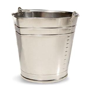 BALDE INOX METALOSA 15L COM BICO E GRADUAÇÃO