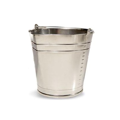BALDE INOX METALOSA 15L COM BICO E GRADUAÇÃO
