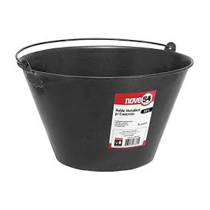 BALDE METAL 10L PARA CONCRETO CONSTRUÇÃO CIVIL GALVANIZADO