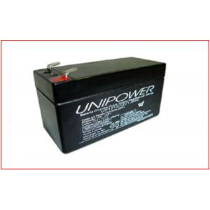 Bateria 12V 1,3Ah Unicoba Vrla Agm Para Central De Alarme