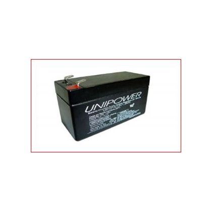Bateria 12V 1,3Ah Unicoba Vrla Agm Para Central De Alarme