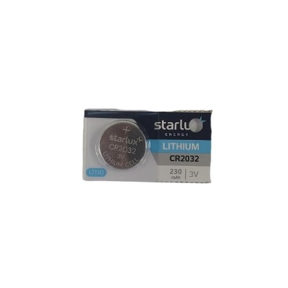 Bateria De Lítio Moeda Starlux Energy Cr2032 3 V Cartela Unidade Uso Eletrônico