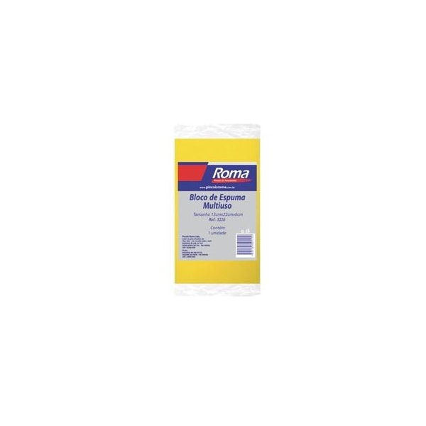 Bloco De Espuma Para Acabamento Roma Densidade 13 Kg/M³ 13 X 20 X 6 Cm Embalagem Com 12 Unidades-b0e1e6c7-36dc-4008-b151-2013b5c08138