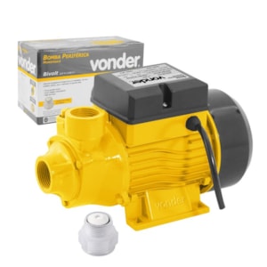 BOMBA D'ÁGUA PERIFÉRICA VONDER SHP 35 0,5CV BIVOLT 110V/220V, ATÉ 30M DE RECALQUE