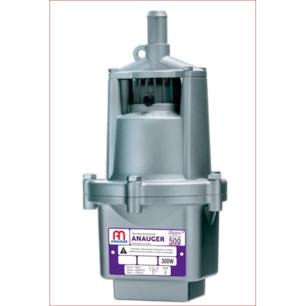 Bomba Submersa Vibratória Anauger Sappo 500 300W 254V 3/4