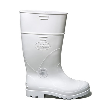 BOTA PVC BRANCA CANO LONGO INNOVARE Nº 38 IMPERMEÁVEL ANTIDERRAPANTE CA 36026