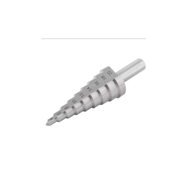 Broca Escalonada Vonder 4Mm A 20Mm Em Aço Rápido Hss Ângulo 126° Haste 8Mm-484c0021-3fc1-4502-986f-17f05187cd91