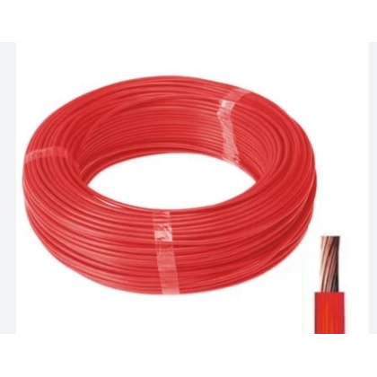 CABO COBRE FLEXÍVEL WATHISA 1,5MM VERMELHO 750V ROLO COM 100 METROS