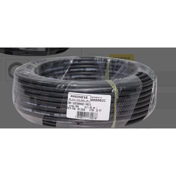 CABO SUBTERRÂNEO GUACHUKA 25M PRETO CERCA ELÉTRICA BWG 16/1,65-909f5c1f-5a37-43c5-a3e9-7e603878ee58