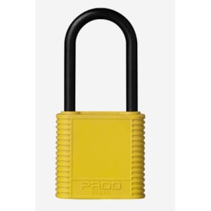 Cadeado De Bloqueio Pado Abs 34 Mm Amarelo Com Chave Única Nr10