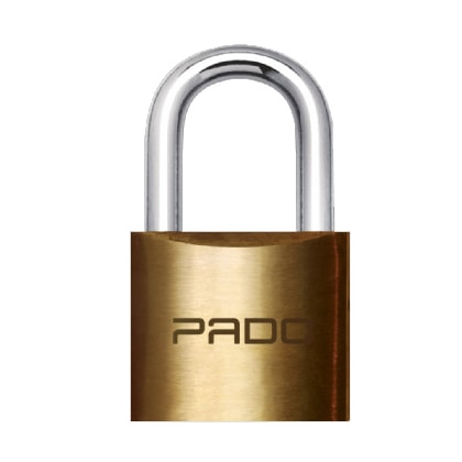 Cadeado Pado Lt 50Mm Em Latão Maciço Com Haste Em Aço