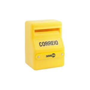 CAIXA PARA CORRESPONDÊNCIA PLÁSTICA NOVE54 CPN0019 COM TAMPA PARA MURO E PORTÃO