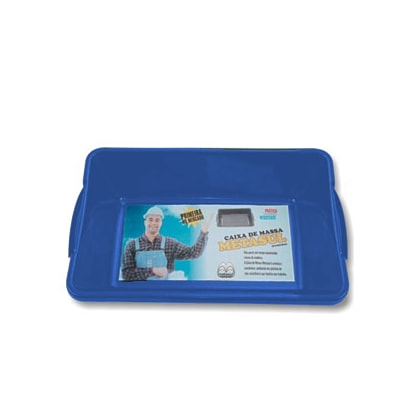 Caixa Plástica Para Massa Metasul 50L Azul