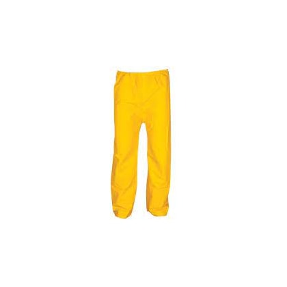 CALÇA PVC MAICOL AMARELA FORRADA TAM. G IMPERMEÁVEL C.A 37536