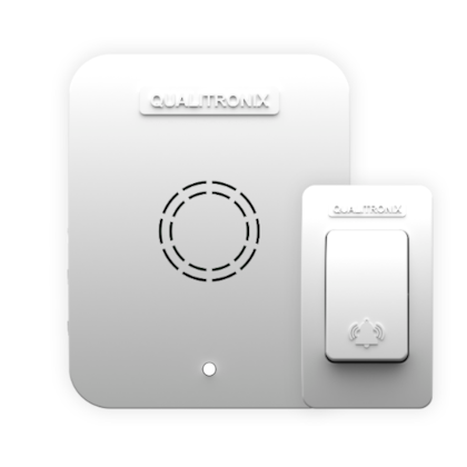 CAMPAINHA SEM FIO QUALITRONIX QC1B BRANCA 150 METROS BIVOLT