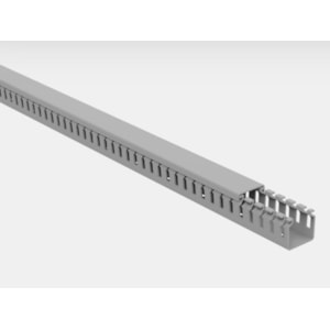 CANALETA ABERTA ENERBRAS 30X30MM CINZA 2M INDUSTRIAL