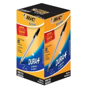 CANETA BIC CRISTAL PRETA ORIGINAL ESCRITA MÉDIA