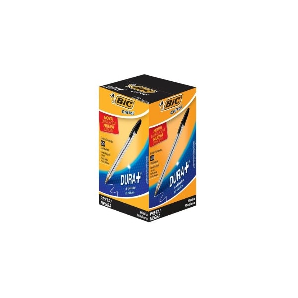 CANETA BIC CRISTAL PRETA ORIGINAL ESCRITA MÉDIA-5fafc183-fd44-4f76-ac34-372c3f3d3367