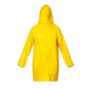 CAPA DE CHUVA FORRADA COM CAPUZ AMARELA TAMANHO G