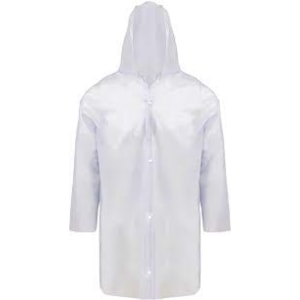 CAPA DE CHUVA G TRANSPARENTE COM CAPUZ