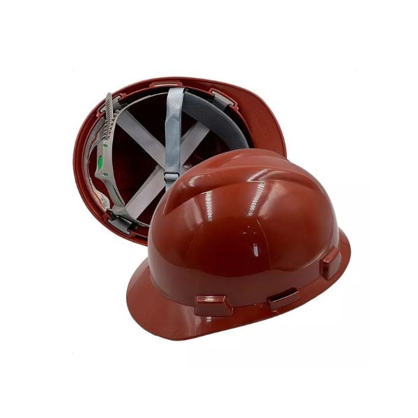 CAPACETE DE PROTEÇÃO MARROM COM ABA FRONTAL CA 498 EPI-578bbabf-740e-4beb-acf4-3f0737bde541