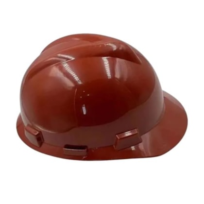 CAPACETE DE PROTEÇÃO MARROM COM ABA FRONTAL CA 498 EPI