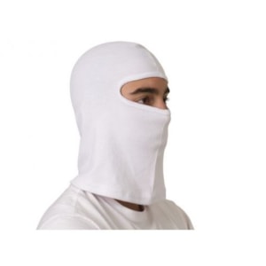 Capuz Tipo Ninja Maicol Em Suedine Branco Para Câmara Fria E Frigorífico