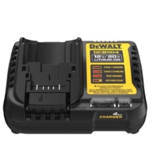 CARREGADOR DE BATERIA DEWALT DCB1104 12V A 20V BIVOLT PARA BATERIAS ACIMA DE 3AH